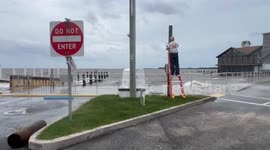 Cedar Key Storm Prep FLORIDA EXTREME WEATHER