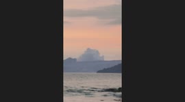 Taal Volcano spews gas in steam-driven eruption
