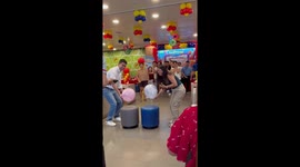 Grown man celebrates birthday with Filipino fastfood idol Jollibee