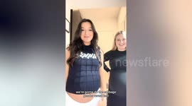 Best friends' try 'old wives' red cabbage gender reveal test - and it works