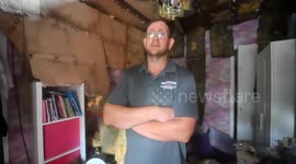 Family 'lose everything' after lightning strike sets fire to house