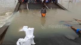India : Part of bridge collapses in Bihar’s Bhagalpur; no injuries accident