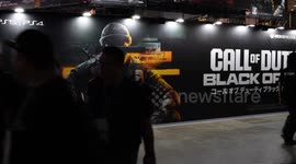 Japan: Call of Duty Black Ops 6 branding at Tokyo Game Show 2024 in Chiba