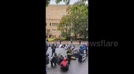 UK: A coalition of climate activists are participating in a silent demo as part of a Defendour Juries action outside Southwark Crown Court