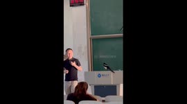 Bird brain! Magpie joins teacher to give lessons at school in China