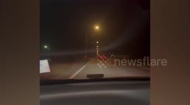Thai police chase fleeing driver 'high on drugs'
