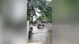 Flood swamps hospital in northern Thailand