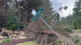 Flash Flood and Fallen Trees in Lincoln NC