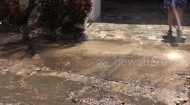 US: Hurricane Helene causes destruction and damage on the coast of Florida