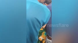 Bangladesh fan attacked during test match with India