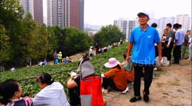 China: Citizens Dig Sweet Potatoes in Yichang