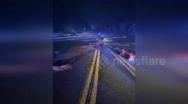 US: Nightmare on Palma Sola - Hurricane Helene Submerges Causeway in Torrential Floods