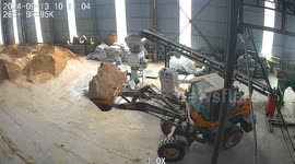 China: A Loader Leaning Forward