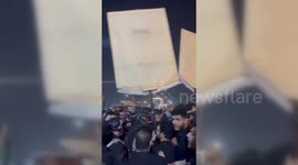 Iraqis Protest Near U.S. Embassy