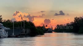 Serene Sunset at Dania Marina