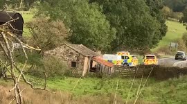 Man arrested after boy, 8, dies in shooting on remote farm in Cumbria