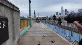 Damian Lewis attends the annual Sheep drive in the City Of London