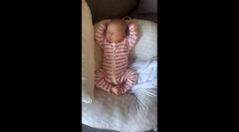 Baby Sleeps Best With Her Toes Interlocked