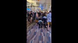 Drunk Aussie wrestled to the ground by armed airport police after being told 'no more beer'