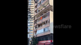 Lebanon: Destroyed house after israeli strikes on Beirut