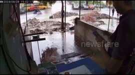 Four rescued after falling into unmarked pit on road in eastern India