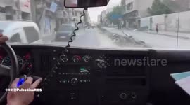 Palestine Red Crescent teams transported the bodies of two martyrs after the occupation targeted a residential apartment