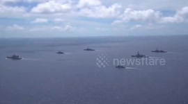 Philippines and allied countries hold joint naval drills in disputed part of South China Sea