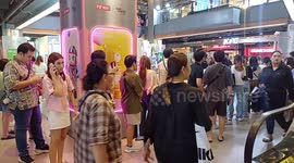 Locals queue for Pop Mart dolls on sale in Thailand