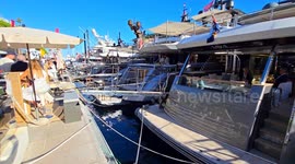 Monaco: Footage from Monaco Yacht Show 2024