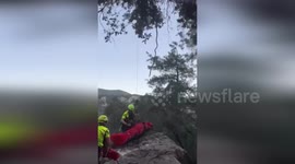 Spain: Dramatic Ravine Rescue in Vallibona, Helicopter Extraction Saves Injured Man