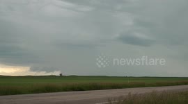 Barrage of Lightning Strikes Compilation from Saskatchewan, Canada Severe Thunderstorm Event in 4K