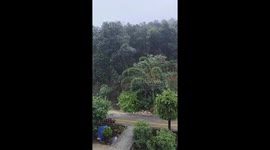 Landslide near road in Suryabinayak, Nepal