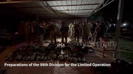 Israel: The 98th Division began Targeted Operations in Southern Lebanon: Footage from the Preparation of the Soldiers