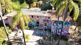 US: Bel Air Bin Laden Mansion Tagged with Grafitti