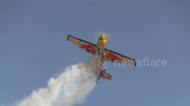 Red Bull stunt planes show skills at America's Airshow