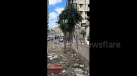 Lebanon: Aftermath of destruction from the Israeli bombing of Beirut