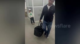Massive 10ft Albino Python Found In Passenger's Carry On Luggage