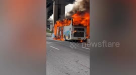 Schoolchildren burned alive when bus explodes in Thailand