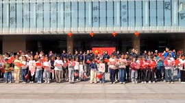 China: Citizens Celebrate National Day in Fuyang