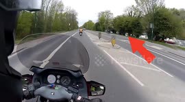 Electric scooter rider crash