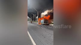 Horror school bus fire kills up to 25 pupils in Thailand