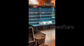 Shoppers rush to supermarkets in Taiwan ahead of Typhoon Krathon