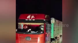 Dog seen sitting in driver's seat of truck in China