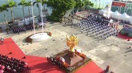 HKSAR raises flags, holds reception to celebrate National Day