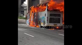 Dozens killed after bus catches fire in Thai capital Bangkok