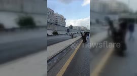 Lebanon: The moments the raid that targeted a building in the Jannah area of the Lebanese capital, Beirut