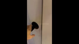 Toddler Draws on Wall With Mom's Makeup