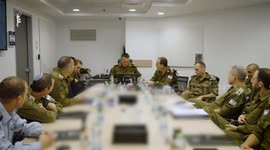 Israel: The Chief of the General Staff is currently holding a situational assessment at the Kiryah