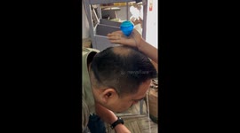 Top Spins On Balding Head