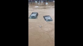 Severe flooding in Fletcher, North Carolina due to Hurricane Helene
